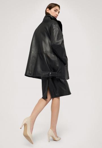 Кожаное пальто