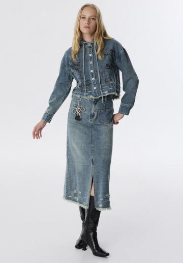 Джинсовая жилетка