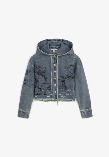 Джинсовая жилетка