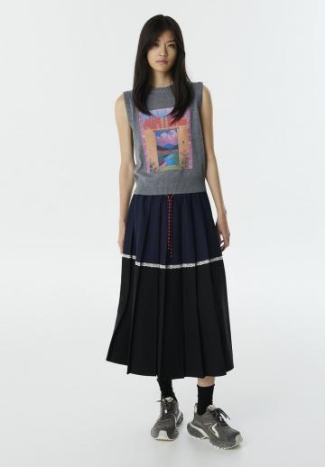 Пуловер без рукавов