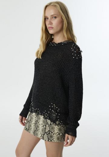 Длинный пуловер