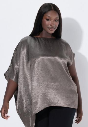 Атласная блузка