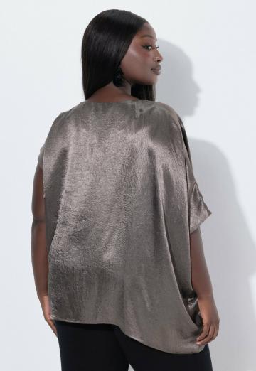 Атласная блузка