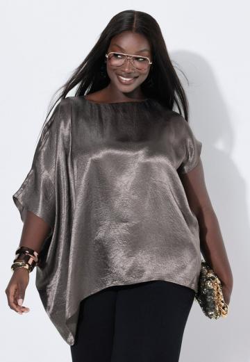 Атласная блузка