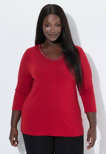 Майка с рукавом три четверти