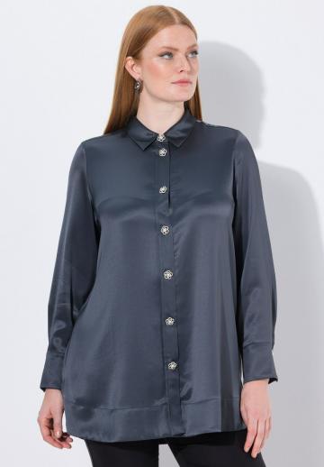 Атласная блузка