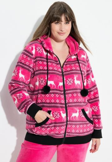 Жаккардовая вязаная кофта