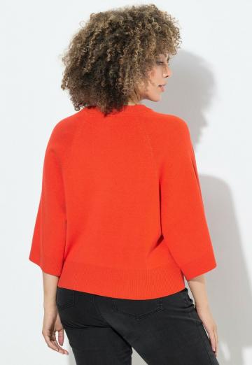 Пуловер с рукавом три четверти