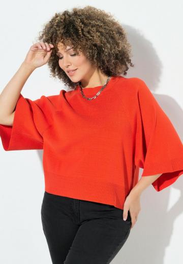 Пуловер с рукавом три четверти