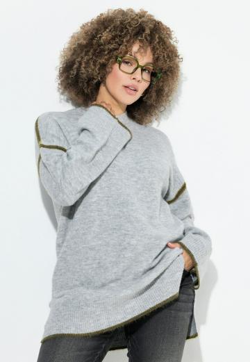 Длинный пуловер