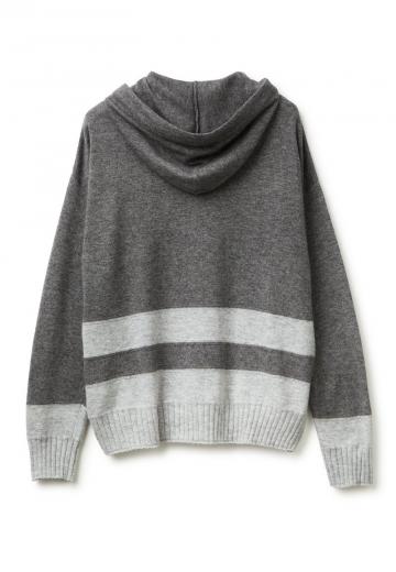 Пуловер с капюшоном