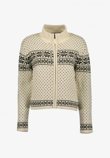 Жаккардовая вязаная кофта