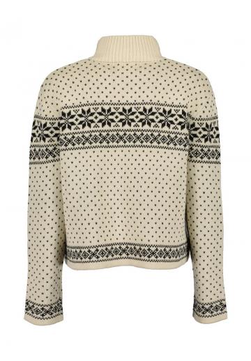 Жаккардовая вязаная кофта