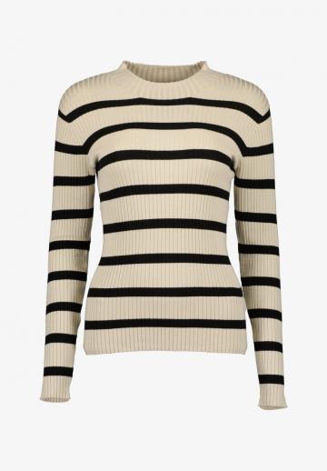 Пуловер в полоску