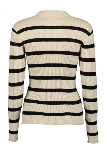 Пуловер в полоску