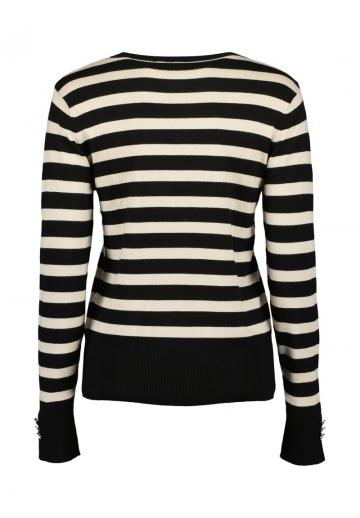 Пуловер в полоску
