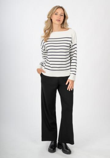 Пуловер в полоску