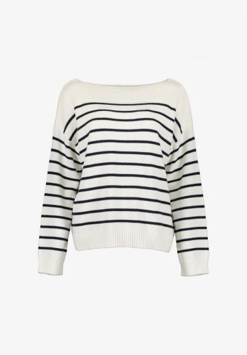 Пуловер в полоску