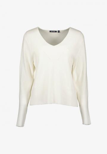 Пуловер с вырезом V