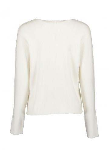 Пуловер с вырезом V