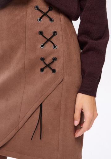 Кожаная юбка