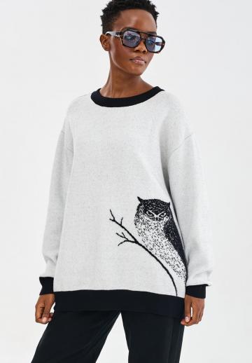 Длинный пуловер