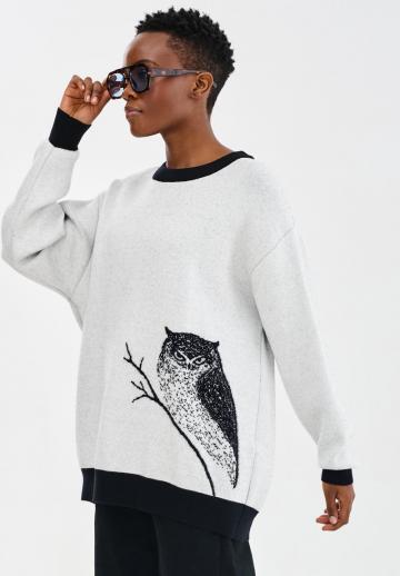 Длинный пуловер