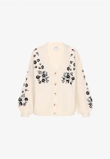 Жаккардовая вязаная кофта