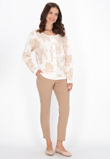 Жаккардовая вязаная кофта