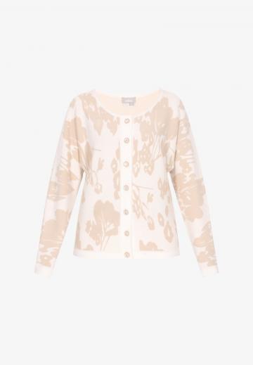 Жаккардовая вязаная кофта