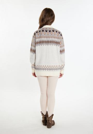 Жаккардовая вязаная кофта
