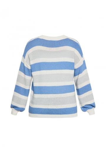 Пуловер в полоску