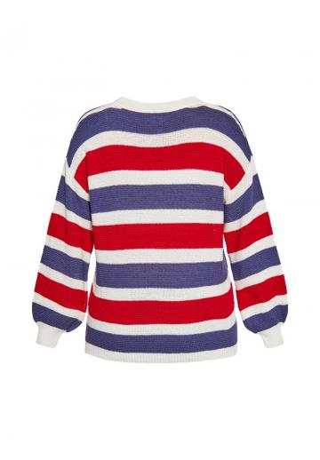 Пуловер в полоску
