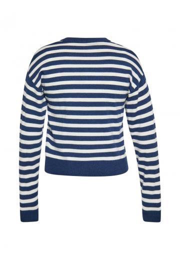 Пуловер в полоску