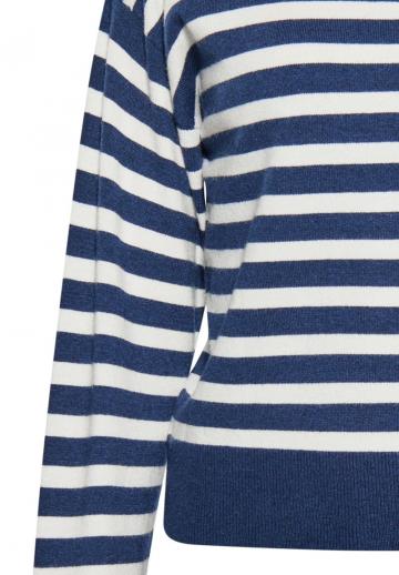 Пуловер в полоску