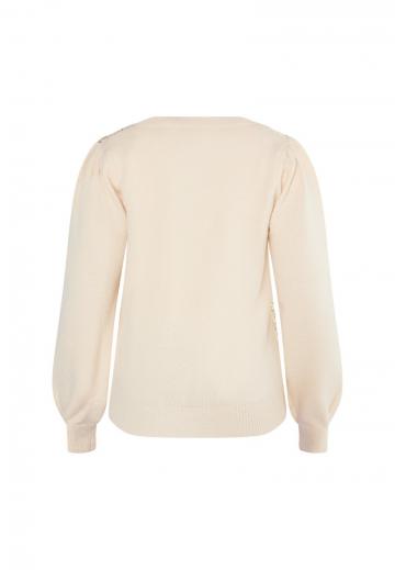 Пуловер с вырезом V