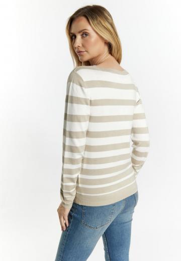 Пуловер в полоску