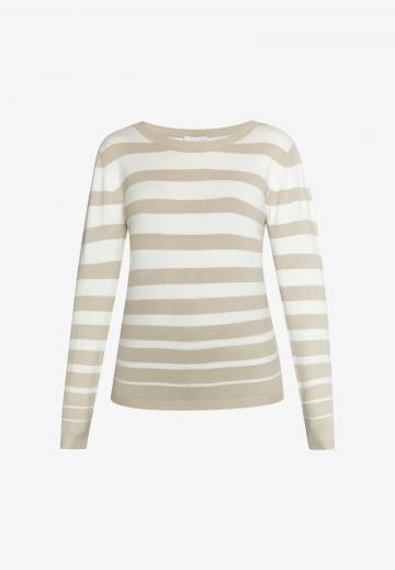 Пуловер в полоску