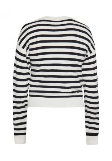 Пуловер с вырезом V