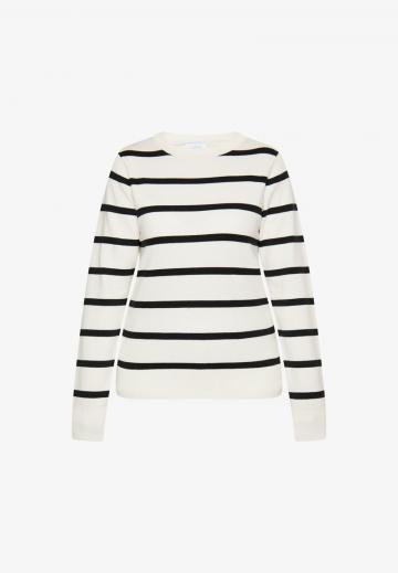Пуловер в полоску