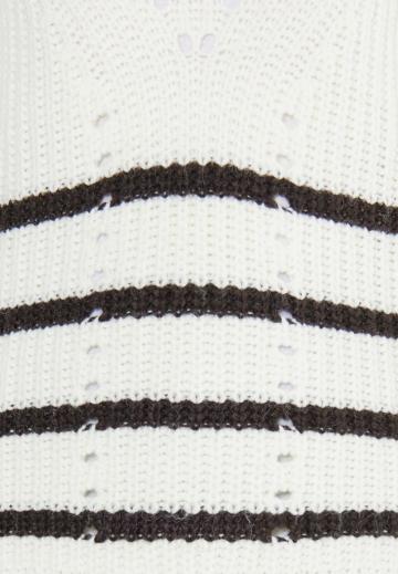 Пуловер с вырезом V