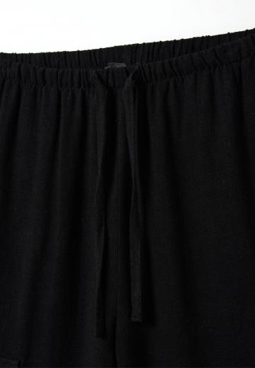 Брюки с накладными карманами