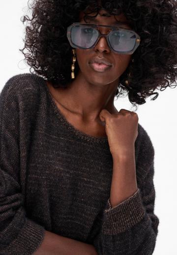 Длинный пуловер