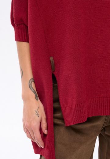 Пуловер с рукавом три четверти