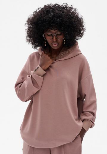 Пуловер с капюшоном