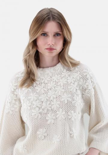 Пуловер с рукавом три четверти