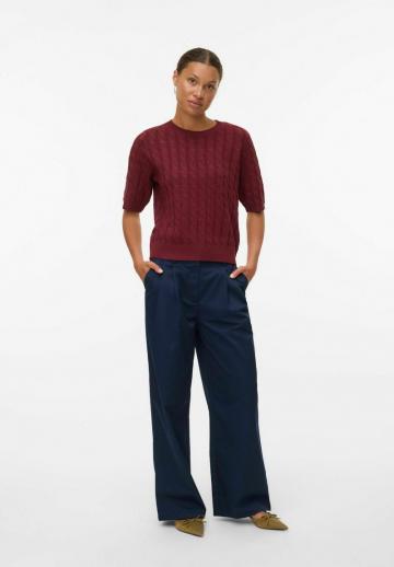 Пуловер с коротким рукавом