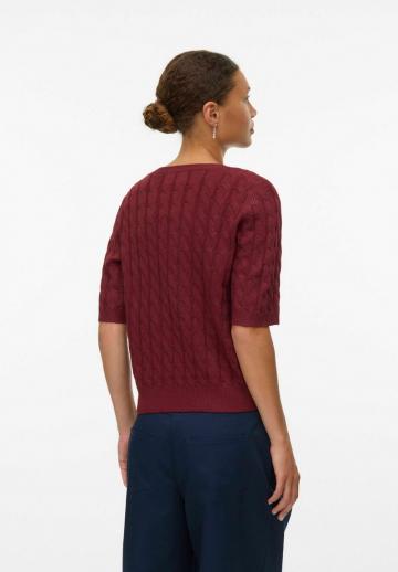 Пуловер с коротким рукавом