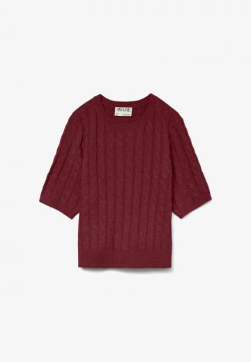 Пуловер с коротким рукавом