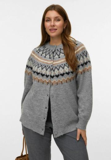 Жаккардовая вязаная кофта